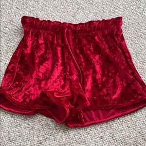 Velvet shorts